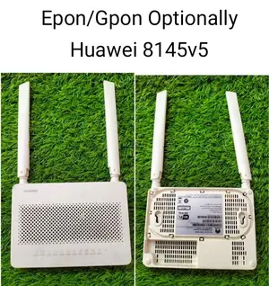 Huawei EchoLife EG8145V5 GPON ONU Dual Band WiFi Router, 4 GE Ports, 1 POTS Port, AC1200 Fiber Modem | FTTH Router for PTCL Flash Fiber, Nayatel & StormFiber