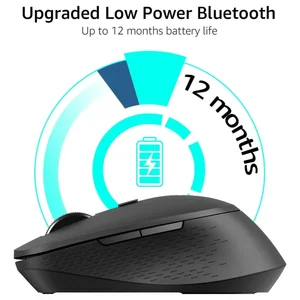 Rapoo M300 Silent Multi-Mode Wireless Mouse – Bluetooth & 2.4GHz, Adjustable DPI Quiet Click Mouse