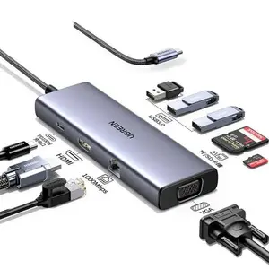 UGREEN USB-C Multifunction Adapter 9-in-1 Docking Hub for Laptop MacBook