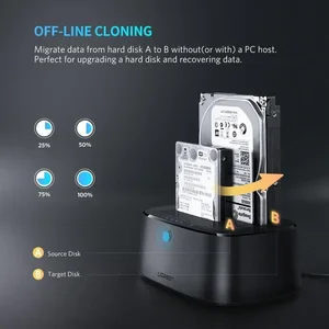 UGREEN USB 3.0 to SATA Dual-Bay Hard Drive Duplicator Cloner EU
