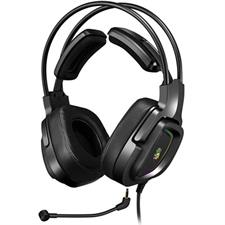 Bloody G575 Virtual 7.1 Surround Sound Gaming Headset Black – 50mm Drivers, RGB Flow Lighting, Noise Cancelling Mic, USB Wired Gaming Headphones for PC Gaming