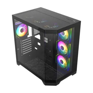 GameMax Hype-A Full-View Mid Tower ATX Gaming Case Black
