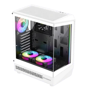 GameMax Vista COC ATX Mid-Tower Gaming Case with Patented Cooling White