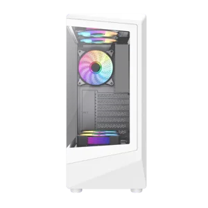 GameMax Vista COC ATX Mid-Tower Gaming Case with Patented Cooling White