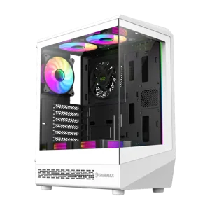 GameMax Vista COC ATX Mid-Tower Gaming Case with Patented Cooling White
