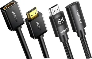 UGREEN HDMI 8K Male to Female Extension Cable 2M – Ultra High Speed HDMI 2.1 Extender for 8K 60Hz 4K 120Hz