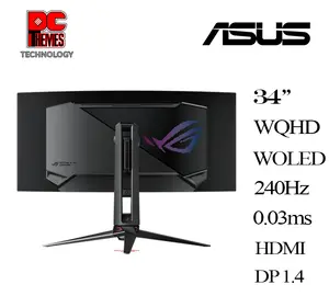 ASUS ROG Swift OLED PG34WCDM 34" Curved Gaming Monitor - 240Hz OLED HDR G-SYNC Compatible