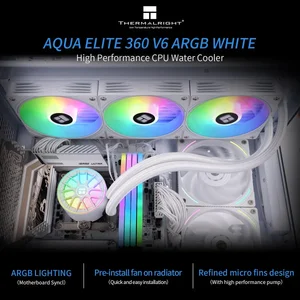 Thermalright Aqua Elite 360 V6 ARGB White 360mm AIO Liquid CPU Cooler