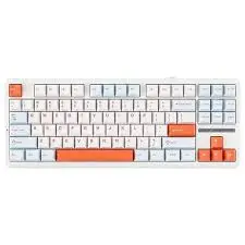 AULA F87 Sunset Coast (Blue + White + Orange) Nimbus Switch V3 Tri-Mode Mechanical Gaming Keyboard - Wireless Hot-Swap RGB