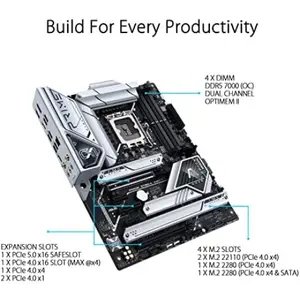 ASUS PRIME Z790-P/CSM ATX Motherboard – LGA1700, DDR5, Intel Z790 Chipset, PCIe 5.0, WiFi Ready, 14th/13th/12th Gen Intel Support