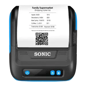 SONIC SNC-830 Thermal Receipt Printer USB POS Printer 80mm High Speed ESC/POS Compatible Auto Cutter Support Retail Billing Printer for Shop Restaurant