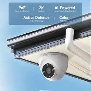 EZVIZ H4 2K WiFi Smart Security Camera – 2.8mm Wide-Angle Lens, Full-Color Night Vision, AI Human & Vehicle Detection