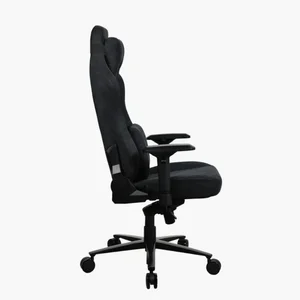 Arozzi Vernazza SFB Soft Fabric Pure Black Ergonomic Gaming Chair - Metal Frame, 3D Armrests, 5 Lockable Rocking Positions, Up to 145kg