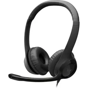 Logitech H390 USB-C Wired Headset – Noise-Cancelling Rotating Mic, In-Line Controls, Plug & Play