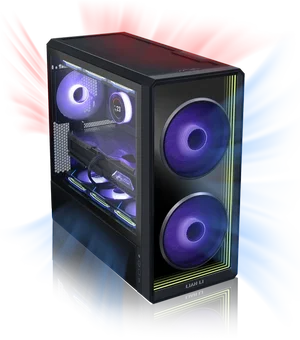 Lian Li LAN217INFX LANCOOL 217 INF ATX Mid-Tower Case – Black, Infinity Mirror Tempered Glass Front, 2x170mm + 140mm Fans, E-ATX
