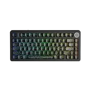 AULA F75 Black Contour Star Vector Switch Tri-Mode Mechanical Gaming Keyboard - Wireless Hot-Swap RGB