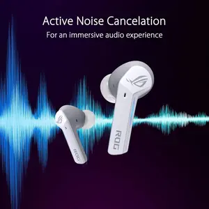 ASUS ROG Cetra True Wireless Gaming Earbuds White Low Latency Bluetooth Earphones with ANC for Mobile Gaming & Daily Use