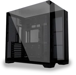 Lian Li O11VPX O11 Vision Compact ATX Mid-Tower Case – Black, 3-Side Tempered Glass, Back-Connect, 408mm GPU, 360mm Radiator