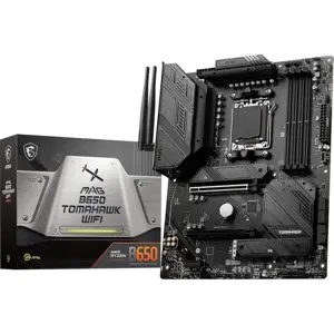 MSI MAG B650 Tomahawk WiFi AMD AM5 DDR5 ATX Motherboard - PCIe 4.0, WiFi 6E, Ryzen 7000/8000/9000 Ready