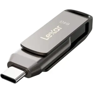 Lexar JumpDrive E32c 64GB USB 3.2 Gen 1 Type-C OTG Flash Drive – Dual USB-C & USB-A High-Speed USB Drive