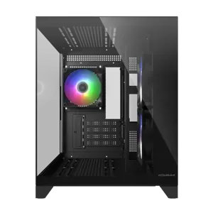 Cougar FV150 Mini RGB Micro-ATX Mini Tower Gaming Case Black