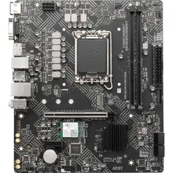 MSI PRO H610M-G WiFi DDR4 Intel LGA1700 microATX Motherboard - PCIe 4.0, Built-in WiFi, 12th/13th/14th Gen Ready