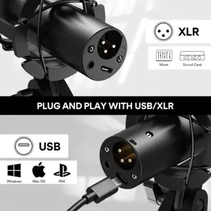 MAONO HD300T Cardioid Dynamic USB/XLR Microphone Kit Professional Podcast Streaming Recording Microphone