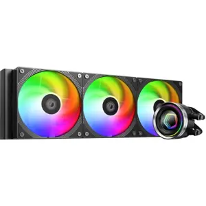 ID-COOLING FX360 INF Water Cooling System, 360mm Radiator, 3x120mm Fans, 300-2000rpm, ARGB, Max TDP 350W, LGA1851 115X 1200 1700 AM4 AM5, Black