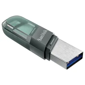 SanDisk iXpand Flash Drive Flip 64GB Lightning + USB-A OTG Flash Drive – USB 3.1 Gen 1 High-Speed iPhone & PC Storage (Sea Green)