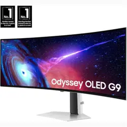 Samsung Odyssey OLED G9 49" G93SC Curved Gaming Monitor - DQHD 5120x1440 240Hz G-Sync for Ultimate PC Gaming