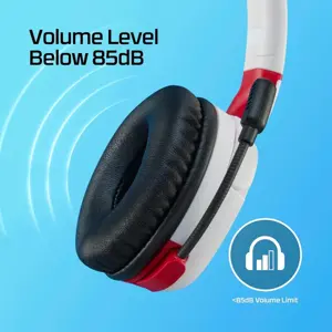 HyperX Cloud Mini Wireless Gaming Headset for Kids - Black, Lightweight, Adjustable, Multi-Platform