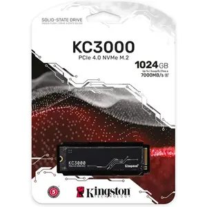 Kingston KC3000 1TB PCIe 4.0 NVMe M.2 2280 Internal SSD