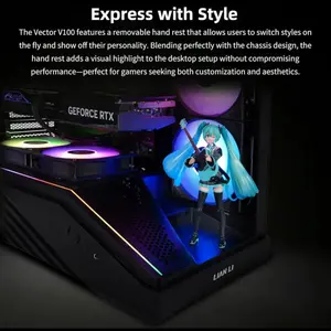 Lian Li Vector V100 ATX Mid-Tower Case Dual Tempered Glass Black