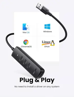 UGREEN 10915 4 Ports Powered USB 3.0 Hub
