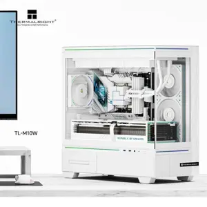 Thermalright TL-M10W Micro-ATX Dual Chamber Case White with 4 ARGB Fans