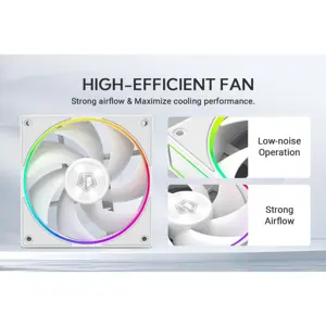 ID-Cooling AF-127-ARGB-W Trio 120mm Case Fan - 3 Pack - White