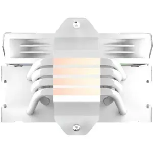 GameMax Sigma 520 Digital WH Tower CPU Air Cooler, 4 Heat Pipes, ARGB Lighting, Digital Temp Display, 220W TDP, Supports Intel Gen12,13 and AMD, White