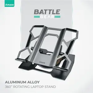 Amaze A540 Battle Gear Aluminum Alloy 360 Degree Laptop Stand - Fully Rotational, For Laptops Till 17.3