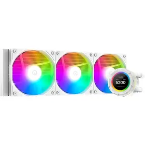 ID-Cooling Space SL360 XE Liquid Cooler 2.1 Inch LCD, Up To 350W TDP, 3x120mm Fans, White