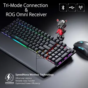 Asus Rog Strix Scope II 96 RGB Wireless Gaming Keyboard - Black (NX Snow Switches)