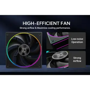 ID-Cooling AF-127-ARGB-K Trio 120mm Case Fan - 3 Pack - Black