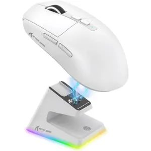 ATTACK SHARK X6 Tri-Mode Gaming Mouse with Charging Dock, 26000 DPI, PixArt PAW3395 Sensor, 49g Superlight