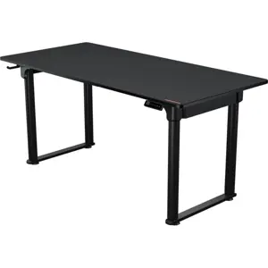 Cougar E-GRAV 160 Gaming Desk, Electric Height Adjustment, Twin Motors, Cable Management, Full Desk Mousepad, Black