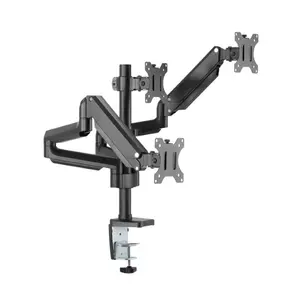 Twisted Minds Premium Triple Monitors Aluminum Pole Mounted Gas Spring Monitor Arm – TM-26-C018P
