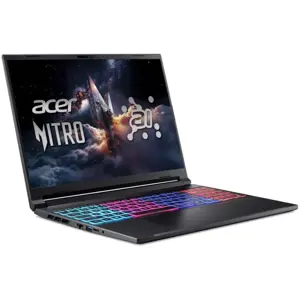 Acer Nitro V 16S AI ANV16S-41 Gaming Laptop – AMD Ryzen 7 260, NVIDIA GeForce RTX 5060 8GB, 16GB DDR5 RAM, 512GB SSD, 16” WUXGA 180Hz Display, RGB Keyboard, Windows 11, Black (Official Warranty)
