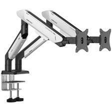 AndaSeat STEALTH PRO II DUO A9-2S Dual Monitor Arm, White and Black