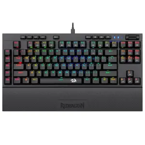 Redragon K588 Broadsword RGB Mechanical Gaming Keyboard with Wrist Rest - Black
