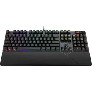 ASUS ROG Strix Scope II RX Gaming Keyboard - ROG RX Optical Switches, Pre-Lubed, Sound-Dampening Foam, Doubleshot Keycaps, Wrist Rest