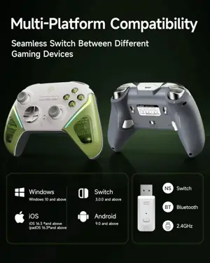 EasySMX D10 Wireless Gamepad Pro PC Controller for Windows/Switch/Android with Charging Dock