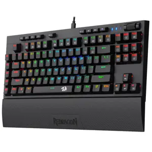Redragon K588 Broadsword RGB Mechanical Gaming Keyboard with Wrist Rest - Black